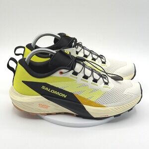 Salomon Sense Ride 5 Size 8.5 Womens Ice/Sulphur/Black, NEW